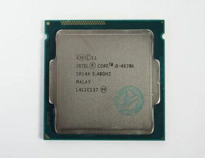 Intel Core i5-4670K 3.40GHz Quad-Core CPU Processor SR14A LGA1150 - Image 1 of 2