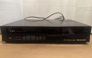1987 Sharp VC-7843U HQ+ Double Comb Filter VCR VHS Player Vintage Recorder RARE - Picture 1 of 10