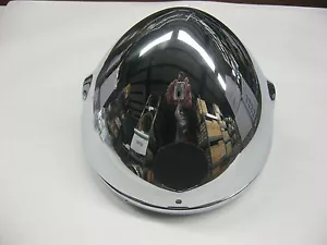 TRIUMPH HEADLIGHT SHELL 7" BUCKET WITH RIM T120 63-66 T100 68-71 - Picture 1 of 2