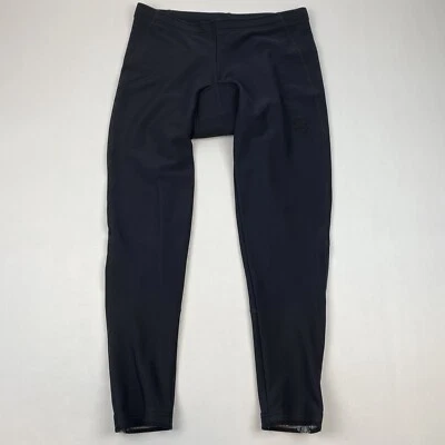 Novara 骑行裤 XL 码黑色踝拉链尼龙混纺衬垫裁剪 — 第 1/4 张图片