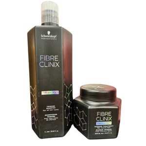 Schwarzkopf Fibre Clinix TriBond Shampoo 33.8 oz & TriBond Masque 16.8 fl oz - Picture 1 of 1