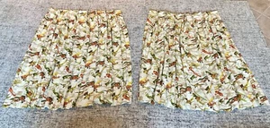 Vintage 1950 Stil 2er Set Retro Vorhänge 36”x52” Flugzeuge Luftfahrt Pilot - Bild 1 von 5