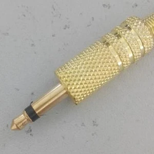 1PCS 1/8" 3.5mm MONO Phono Cable Socket Jack Adapter Plug CONNECTOR gold-plated - Picture 1 of 2