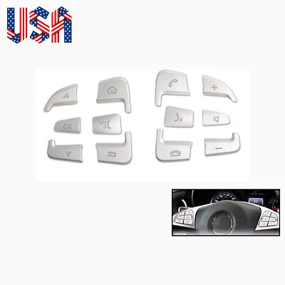 Cubierta de decoración de botones de volante de coche para Mercedes-Benz GLC300 Foto 1 de 4
