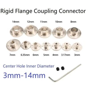 3mm-14mm Rigid Flange Coupling Motor Guide Shaft Flange Coupling Connector - Picture 1 of 17
