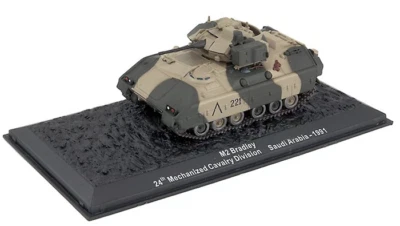 M2 Bradley 24th Mechanized Cavalry Division Saudi Arabia -1991  1/72 Eaglemoss - Image 1 of 4