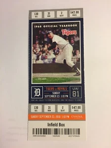 Detroit Tigers vs Kansas City Royals 23. September 2018 Ticket Stub - Bild 1 von 1