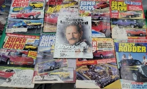 Vintage Car Magazines Lot of 9 - Super Chevy, Street Rodder, Sports Illustrated - Imagen 1 de 10