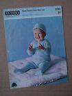 Vintage Patons Knitting Pattern 9389 Jumper Pull ups Cap 6 - 12 months 20 ins 