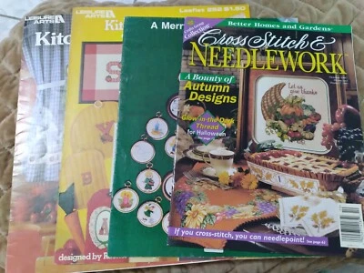 Four Vintage Cross-stitch Books, Pre-owned Good Condition Great Projects - Image 1 of 4