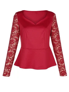 Schösschen Shirt bordeaux  Gr. 46, Gr. 48, Gr. Gr. 50, Gr. 54 1217943316 - Picture 1 of 4