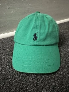 POLO Ralph Lauren Baseball Cap Hat Kids One Size Green Embroidered Logo.    (72) - Picture 1 of 9