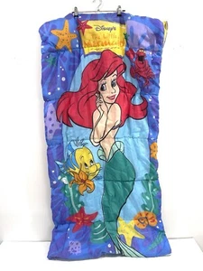 Vintage Arielle die kleine Meerjungfrau Nacht Schlafsack 55" x 27" 90er Reißverschluss - Bild 1 von 7