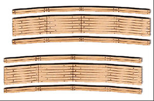Blair Line N Laser-Cut Curved 2-Lane Wood Grade Crossing pkg(2) 24in Radius 29