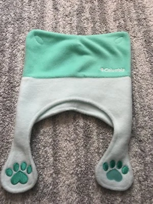 Columbia Winter Toddler Hat Green White Warm One Size Ski - Image 1 of 4