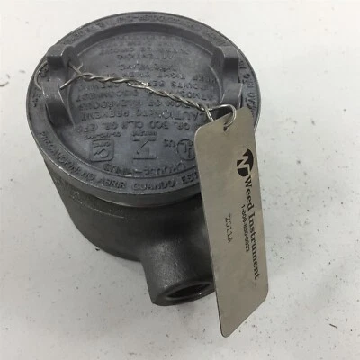 Weed Instrument 2511A Crouse Hinds GUAC16 1/2" Caja de salida de ubicación peligrosa Foto 1 de 4