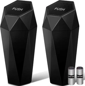 Car Trash Can with Lid - 2 Pack, Mini Essential Car Accessories for Interior,... - Picture 1 of 6