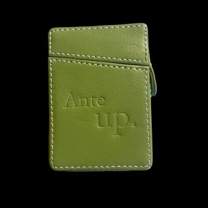 Ante Up Playing Cards in Leather Holder - Picture 1 of 6