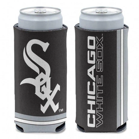 Chicago White Sox 12oz Slim Can Cooler [NEW] MLB Beer Seltzer Coozie Claw Holder Cover