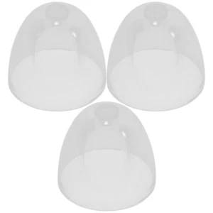 3 Pcs Clear Bottle Caps Accessories Travel Child Replacement Baby Lid Milk - Picture 1 of 12