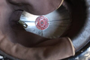 Vintage Antique Cairns & Brother New Jersey Metal Fire Helmet Captain Shield - Picture 1 of 6