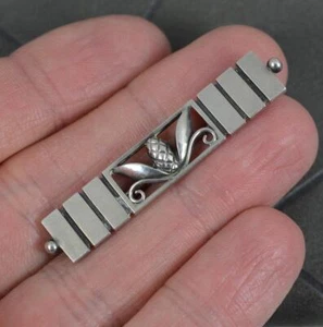 Spilla danese GEORG JENSEN in argento sterling modello 216 design floreale - Foto 1 di 7