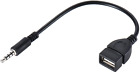 Warmstor 3.5Mm (1/8 Inch) AUX Audio Plug Male to USB 2.0 Female OTG Adapter Conv