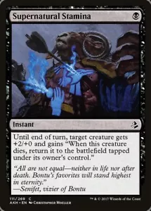 SUPERNATURAL STAMINA x4 mtg NM-M Amonkhet 4 comune - Foto 1 di 1