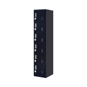 6-Door Locker for Office Gym Shed School Home Storage - Picture 1 of 10
