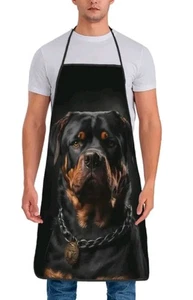 Männer Frauen BBQ Rottie Doggie Stil Schürze Neuheit lustig Küche Koch Kochen  - Bild 1 von 2