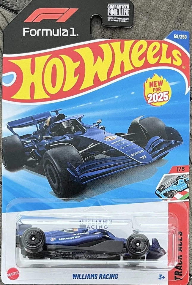 Hot Wheels Fórmula 1 F1 Williams Racing Track Aces #1/5 nuevo para 2025 Foto 1 de 1
