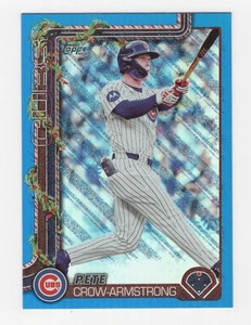 2025 TOPPS HOLIDAY MEGA BASEBALL BLUE METALLIC FOIL GLITTER PETE CROW-ARMSTRONG - Picture 1 of 2