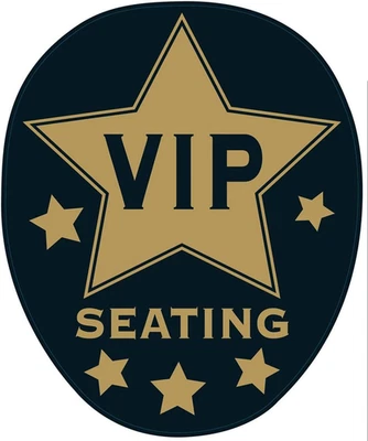 Accesorio de fiesta VIP Topper Peel 'N Place (1 unidad) (1/Sh) Foto 1 de 2