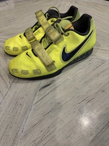 MENS NIKE ROMALEOS 2 VOLT YELLOW WEIGHT LIFTING GYM SHOES SIZE:13 476927-730 - Picture 1 of 6