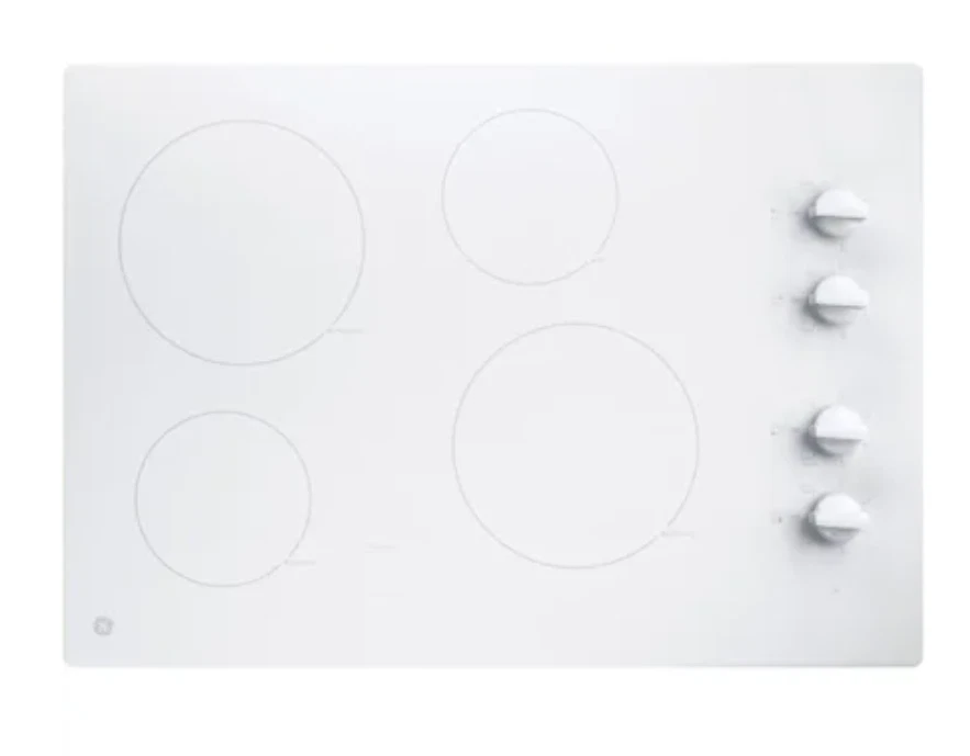 GE® JP3030TWWW 30" 4 quemadores elemento placa de cocina eléctrica radiante (GAR) Foto 1 de 1