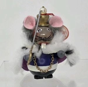 Steinbach Vintage German Nutcracker Mouse King Handmade Wooden Ornament 3.25” B - Picture 1 of 10