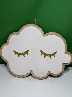 Nube Dormir Blanca Colgante Pared Decoración Bebé Guardería Foto 1 de 4