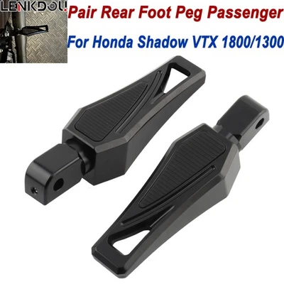 Clavijas traseras negras pasajero para Honda Fury VT1300 VTX 1800/1300 Shadow 1100 Foto 1 de 4