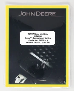 John Deere RSX850i Gator Technical Service Repair Shop Manual - TM109919 - Picture 1 of 4