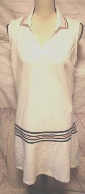 * Новый с Ярлыками * Walter Hagen Clubhouse женщин белый без рукавов с воротником платье w/шорты XL - Изображение 1 из 3