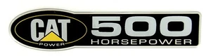 CATERPILLAR CAT DIESEL 500 HP EMBLEM SATIN - Picture 1 of 2