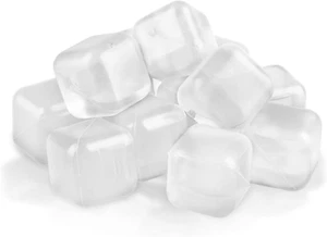 60 Pack Reusable Ice Cube for Drinks, Refreezable Plastic Ice Cubes - Picture 1 of 11