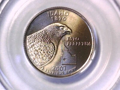 2007 D Washington Idaho State Quarter PCGS MS 68 Satin Finish 12315506 - Image 1 of 4