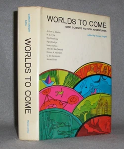 Vintage Science Fiction Book Worlds To Come Space Mars Clarke Bradbury etc 1967 - Picture 1 of 15