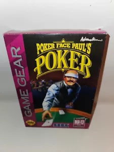 Cartucho de Videojuego Poker Face Paul's Sega Game Gear Poker Nuevo Caja Abierta 1994 - Imagen 1 de 2