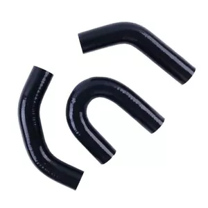 Black For John Deere 650 750 2T80 3T80 Silicone Radiator Coolant ByPass Hose Kit - Foto 1 di 9
