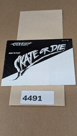 Skate Or Die - Nintendo NES- Manual Only **NO GAME!