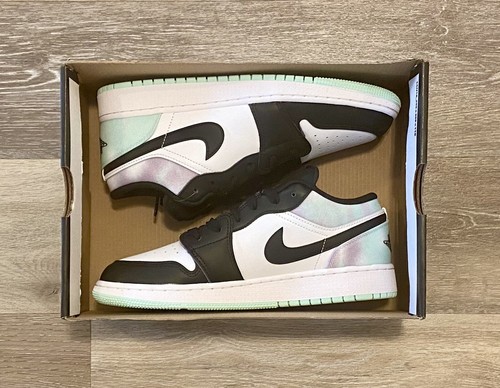 Nike Air Jordan 1 Low SE Tie Dye bianco come nuova schiuma DQ2514 100 gioventù 6 5 anni donna 8