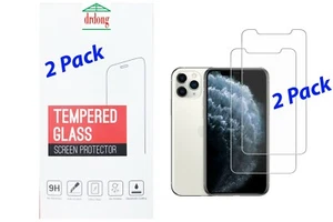 drdong-Screen Protector for iPhone 11 Pro, Xs, and X, 5.8-Inch, 2-pack - Picture 1 of 7