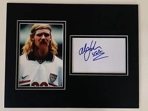 MLS SOCCER ALEXI LALAS Signed Autographed Matted Photo w/cut 11"x14" - Picture 1 of 2